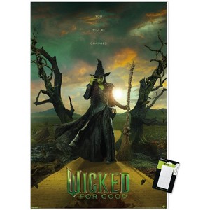 Trends International Wicked: For Good (2025) - Elphaba Thropp "W" Diptych One Sheet Unframed Wall Poster Prints - 1 of 4