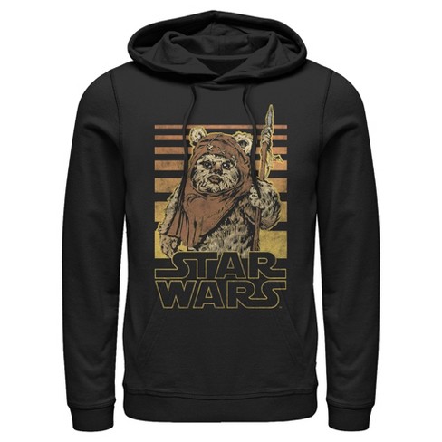 Men's Star Wars: Return of the Jedi Wicket Ewok Stripes Pull Over Hoodie - image 1 of 4