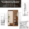 AZL1 Life Concept Decorative Wall Mirror Wall Mounted Full Length with Shelf Hook Removable Panel for Bedroom Entrance, White, 52.17"*20.48"*4.72" - 2 of 4