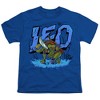 Tales Of The Teenage Mutant Ninja Turtles Leo Groundbreaking Kids T Shirt For Youth, Royal - 2 of 4