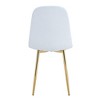 Set of 4 Dining Chairs Dinner Chairs Armless Chairs Accent Chairs with with Metal Legs - Modernluxe - 4 of 4
