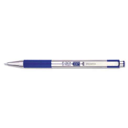 Zebra Pen F-301 ballpoint stainless steel retractable pen, 0.7mm