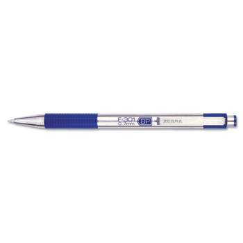 Zebra F-301 Ballpoint Retractable Pen Blue Ink Fine 27120