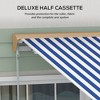 Sapphtopaz 13' x 10' Retractable Awning Patio Awnings Sunshade Shelter UV-Resistant with Motor Retraction Manual Crank Handle - 3 of 4