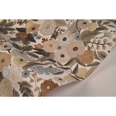 Off-White Floral Peel and Stick Wallpaper Roll