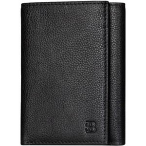 Generic Trifold Wallet for Men - RFID Blocking Genuine Leather, 11 Card Slots & ID Window - 1 of 4
