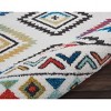 Nourison Decor Boho Diamonds Indoor Area Rug - 2'2" x 7'9" White - 3 of 4