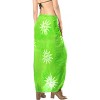 LA LEELA Women's Summer Bikini Wraps Beach Wrap Coverup Sarong Skirt Bathing suit Swimwear Swimsuit Coverup for Women One Size Green, Sun - 4 of 4