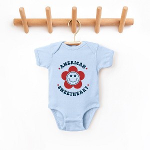 The Juniper Shop American Sweetheart Flower Baby Bodysuit - 1 of 2