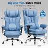 COMHOMA Desk Office Chair 400LBS, Big and Tall Computer Chair, Wide Ergonomic Chair with Footrest - 2 of 4