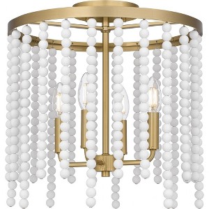 Quoizel Lighting Apelle 4 - Light Semi-Flush Mount in  Aged Brass - 1 of 1