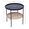 Nordlys etal Side Table with Rattan Storage Modern Design Style Living Room - 4 of 4