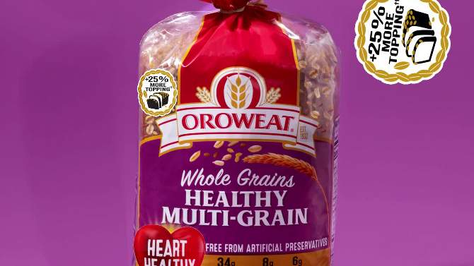Oroweat Multigrain Bread - 24oz, 2 of 12, play video