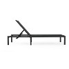 Christopher Knight Home Perlas Outdoor Aluminum Adjustable Chaise Lounge, Black - 4 of 4