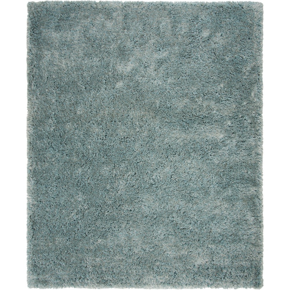  Solid Tufted Area Rug Blue/Light Gray