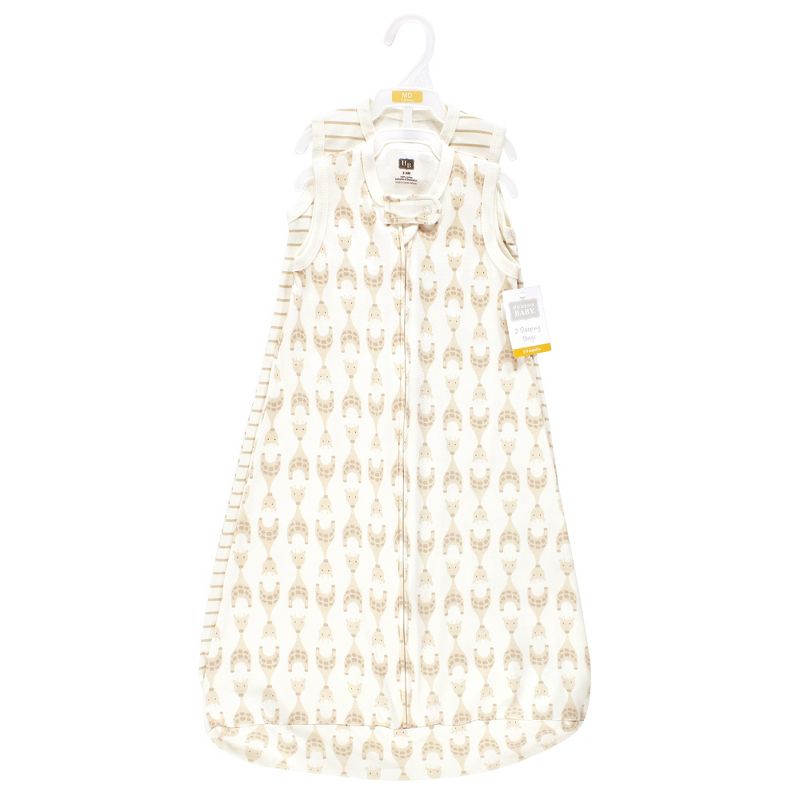 Hudson Baby Unisex Baby Interlock Cotton Sleeveless Sleeping Bag, Neutral Giraffe, 3 of 6
