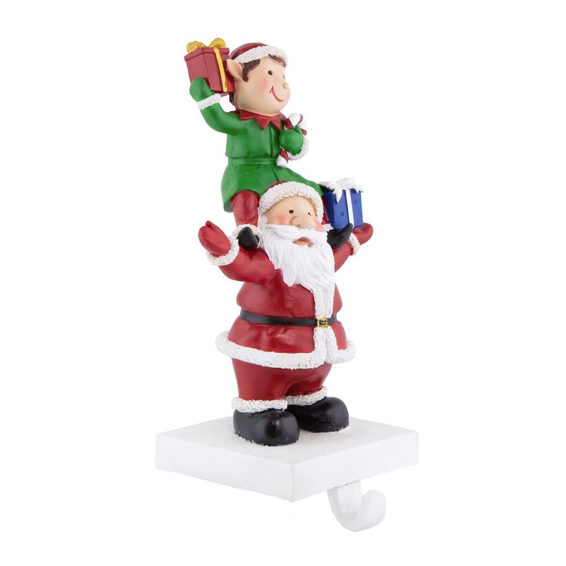Northlight 8.75" Santa and Elf Christmas Stocking Holder, 5 of 7