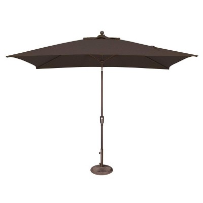 SimplyShade Catalina 120" Octagon Push Button Tilt Umbrella in Black Finish