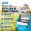 Camco Kuuma Stow N Go 125 Stainless Steel Gas Grill with Latch, Handle, and Pedestal Mount for Patio, Lawn, and Garden, Silver - 2 of 4