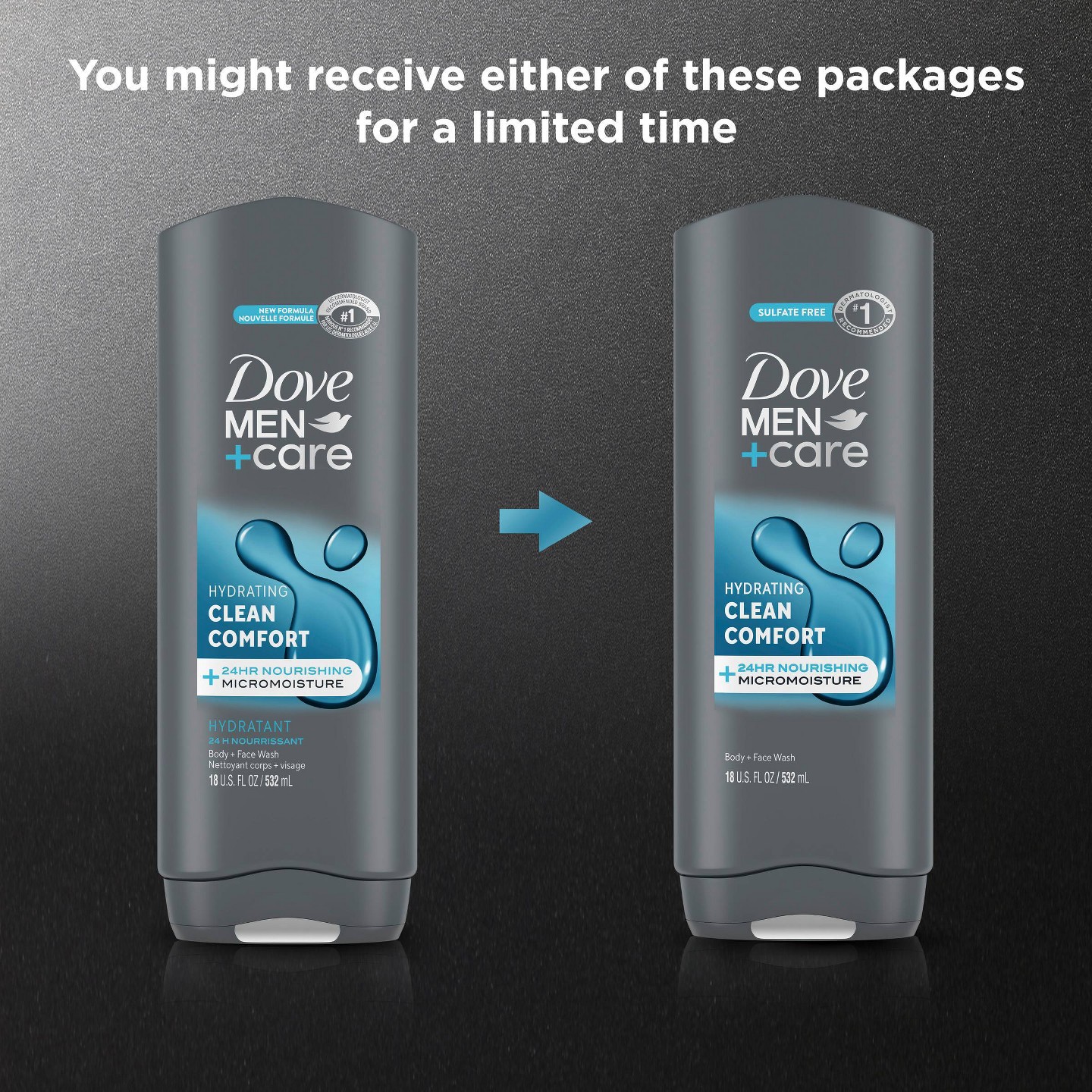 Средство для умывания тела и лица Dove Men+Care Clean Comfort без сульфатов, 18 fl oz — фото 5