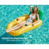 Jasonwell Inflatable Pool Float for Adults, Lounger Raft with Cup Holders, Floating Chair for Pool, Lake & Beach, Pineapple - 2 of 4