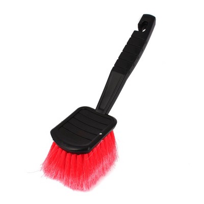 Unique Bargains Black Short Handle Wheel Tire Brush Yellow Soft Bristle Car Wash  Brush For Car Tire Cleaning Dirt Road Grime : Target