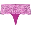 Women's Plus Size Caitlin Lace Cheeky Panty - fuchsia | CITY CHIC - 2 of 3