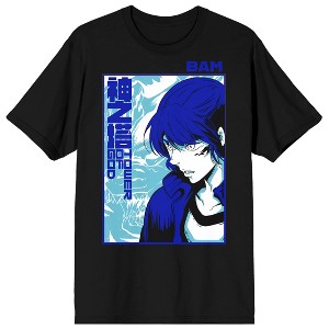 Tower of God Bam on rectangular dragon icon frame and logo on Black Short Sleeve Adult T-Shirt - 1 of 4