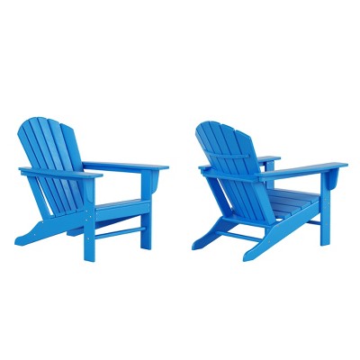 WestinTrends Dylan HDPE Outdoor Patio Adirondack Chair (Set of 2)