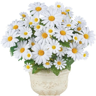 Collections Etc Artificial Chamomile Daisy Bushes - Set of 3