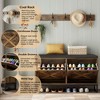 Shoe Storage Bench with Flip Drawers & Coat Rack, Shoe Cabinet - 3 of 4
