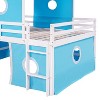 Acekool Full Loft Bed - Playhouse Design with Storage & Tent Tower - 4 of 4