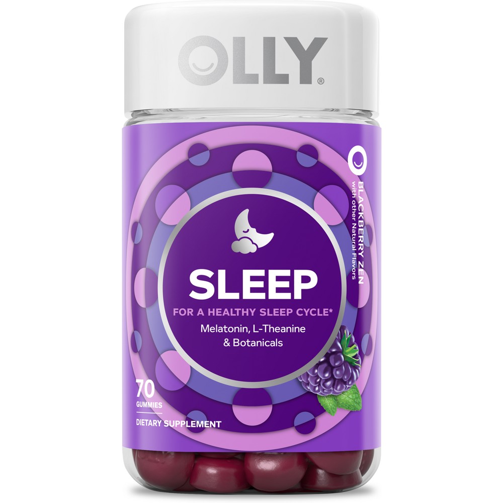 Photos - Vitamins & Minerals Olly 3mg Melatonin Sleep Gummies - Blackberry Zen - 70ct 