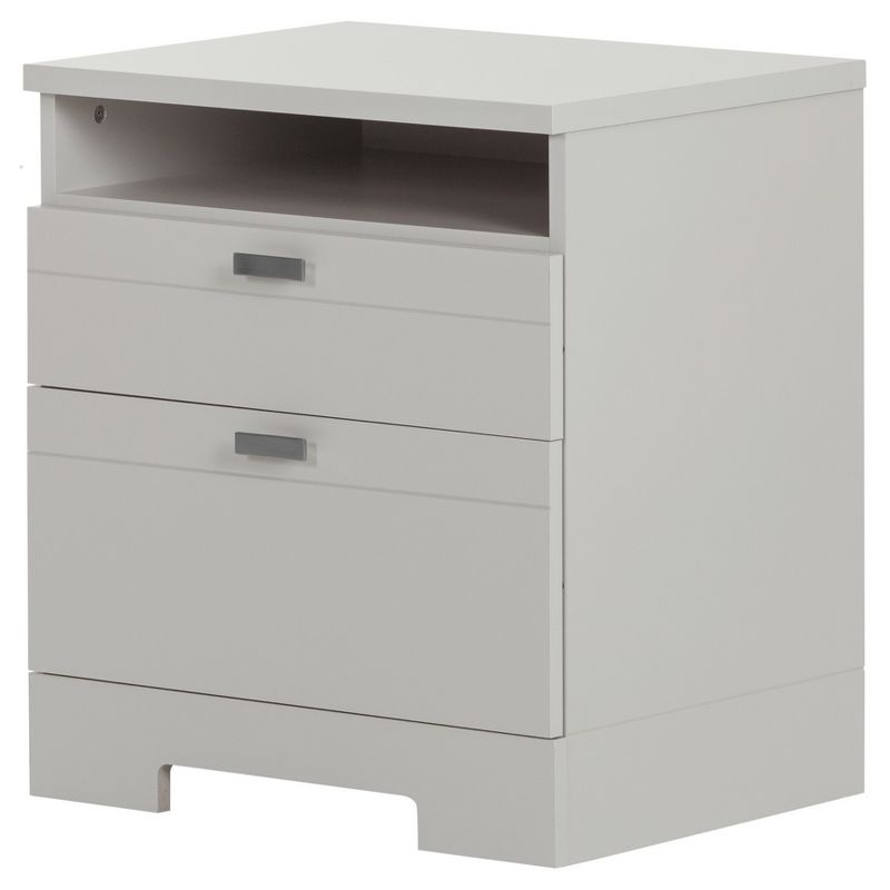 Reevo Nightstand with Drawers and Cord Catcher - South Shore, 1 of 11