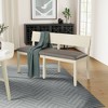Boraam Capella Beige Faux Leather Dining Height Bench Buttermilk - 3 of 4
