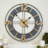 VIP Metal 23.5 in. Gray Transitional Wall Clock - 2 of 4