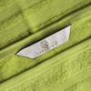 Cotton 6 Piece Bath Towel Set, Plush and Quick Drying, Classic Ionic Jacquard Border and Embroidered Trim by Blue Nile Mills - 3 of 4
