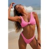 Moda Minx Scrunch 'Candy Pink' Knot Bikini Top - 4 of 4