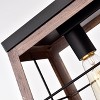Chloe Lighting Ironclad Industrial 5 Light Ancient Wood Island Pendant Ceiling Fixture 35" Wide - 2 of 4