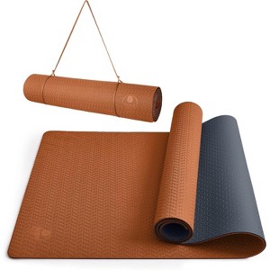 Thick Non-Slip Yoga Mat 72x24 Inches, 6mm Anti-Tear Eco-Friendly Exercise Mat for Hot Yoga, Pilates & Workouts - 1 of 4