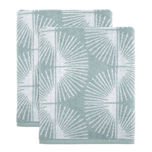 Nicole Miller Kendall Oasis 2-Pack Bath Towel - 1 of 4