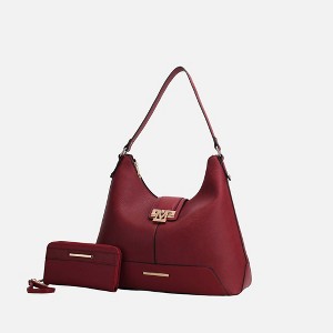 MKF Collection Graciela vegan Leather Women's Hobo Bag and Wallet by Mia K - 1 of 4