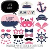 Big Dot of Happiness Ahoy - Nautical Girl - Photo Booth Props Kit - 20 Count - 2 of 4
