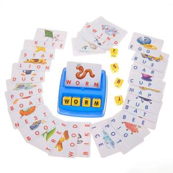 Insten Matching Letter Spelling Game for Kids, Spelling & Reading Learning Educational Toy for Preschool Toddlers, Gift for Kids