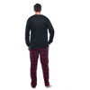 #FollowMe Mens Thermal Henley Pajama Set with Polar Fleece Pants  Warm, Comfy Sleepwear - 3 of 3