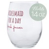 Elanze Designs Bridesmaid for Day Friends Forever 14 Ounce Black Stemless Wine Glass Tumbler - 2 of 2