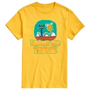Men's - Pete the Cat - Leave No Trace Camping Short Sleeve Graphic T-Shirt - 1 of 4