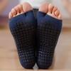Anna-Kaci Women's Open Toe Yoga Socks with Anti-Slip Grip Sole Breathable Fabric for Barre and Pilates 2-Pack - 3 of 4