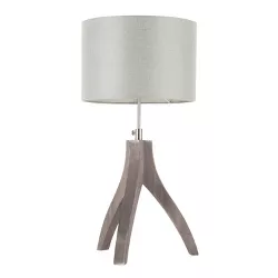 25" Wishbone Table Lamp Light Gray - LumiSource