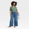 Women's Short Sleeve Ribbed Polo Shirt - Ava & Viv™ - 3 of 3
